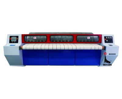 China Automatic Standard Electric And Steam Heated Bed Sheet Flatwork Ironer Automatically Ironing Folding Machine for sale