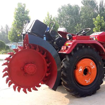 China Cement curb ditch best quality factory direct sale best tractor PTO disc trencher for sale