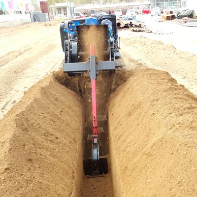 China Durable High Performance Digging Pipe Mini Tractor Trencher Digging Width From 12cm To 40cm for sale