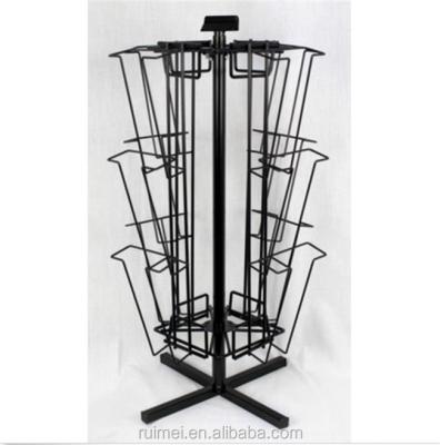 China Stylish Metal Brochure Rack Spinner Carousel Display Stand Worktop Display for sale