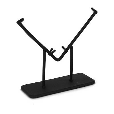 China Displaying Goods Iron Display Stand Black Iron Easel Dish Display Photo Stand Rack for sale