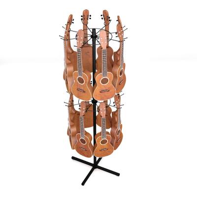 중국 Guitar Floor Retail Instrument Display Stand Guitar Show Ukelele Rack 판매용