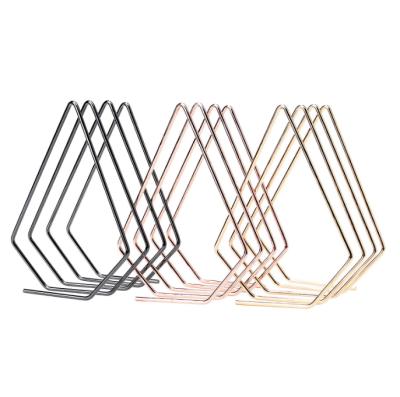 China Decorative Pot Cover Fashion Design Metal Album Rack Vinyl Record Storage Rack Holder for sale