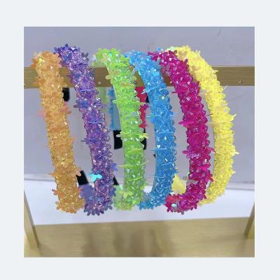 China New Stylish Hairpin 06 Hair Accessories Small Crystal Particle Hair Hoop Women Braided Headdress Non-slip Fashion Korean Version for sale