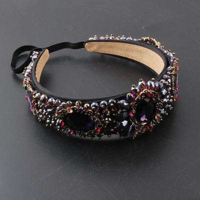 China Crystal Granules Women European baroque headwear Symnoma BANDEAU new focus of dance and American heavy industry on highlights 94 for sale