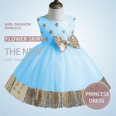 China Factory Price Washable Kids Flower Princess Dresses For Girls Party for sale