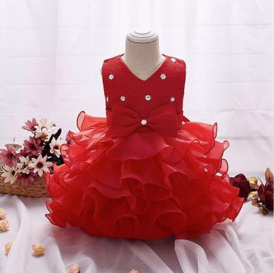 China Washable Christmas Princess Kids Wedding Gown Dresses Baby Dress Ceremonies Dresses On Sale for sale