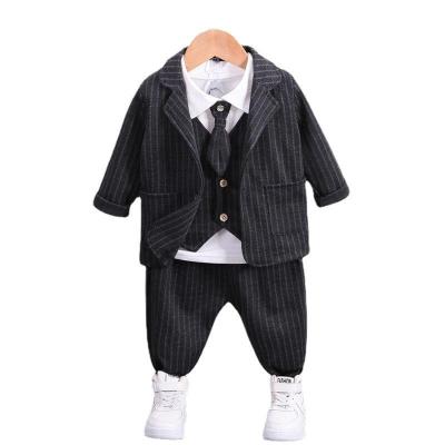 China Wholesale high quality formal party softly 2022 little boys jacket vest wearing shirt pants four pieces sets suit for sale