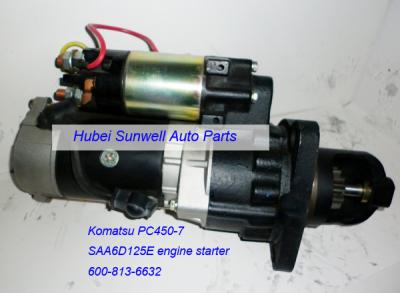 China Komatsu PC450-7 starter SAA6D125E engine starter 600-813-6632 for sale