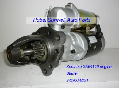 China Komatsu PC300 / PC400 starter SA6D140 engine starter 2-2300-6531 for sale