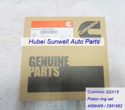 China Cummins QSX15 engine piston ring kit 4089406 / 2881682 / 4039441 for sale