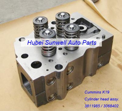 China Cummins K19 engine cylinder head assy 3811985 / 3068402 for sale