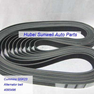 China Cummins QSK23 engine alternator belt 4095496 9PK 975MM for sale