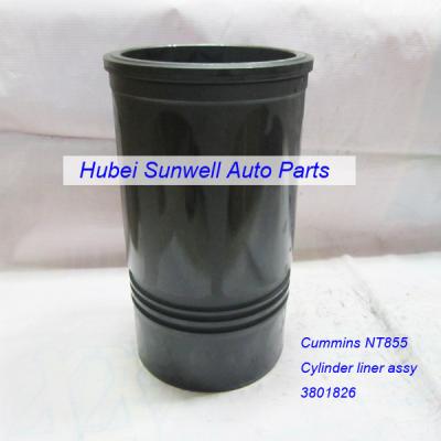 China Cummins NT855 engine cylinder liner kit 3801826 / 3055099 for sale