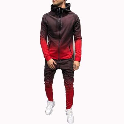 China New Style JY43 Thermal Men's Two-Piece Pants Set Custom Jogger Sets For Men's Zipper Men's Hoodie Set for sale