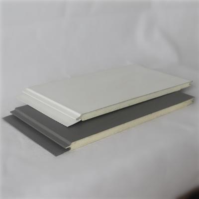 China Modern Modern Facades Cladding PU Sandwich Panel For Exterior Wall Heat Insulation for sale