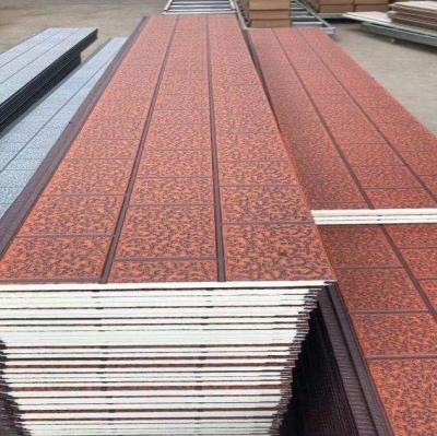 China Industrial Fireproof Galvanized Embossed Heat Insulation Metal Insulation Embossed Steel Panel For Portable Booths for sale