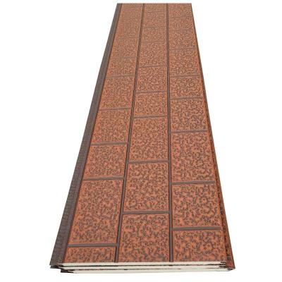 China 3d Industrial Panel Peeled Heat Insulation Material Building Decorative PU Sandwich Panel for sale