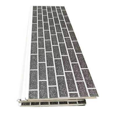 China Modern PU Foam Insulation PU Foam Panel 16mm Facade Brick Decorative Metal Siding Panel for sale