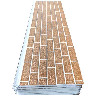 China Industrial Decorative Insulated Composite Wall Panels PU Sandwich Panel Metal Siding Exterior Wall Panel for sale