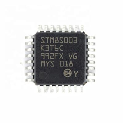 China New original 8BIT 8KB standard MCU IC CHIP LQFP32 2.95V 5.5V FLASH microcontroller STM8S003K3T6C for sale