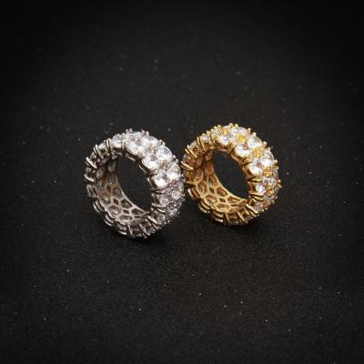 China Trendy Fashion 925 Sterling Silver Diamond Iced Out Women Rings for sale