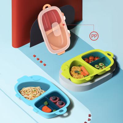 China BAP Free Colorful Baby Kids Fast Delivery Feeding Dishes With Lid for sale