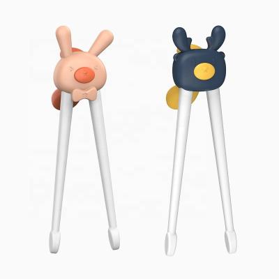 China Sustainable Design Cartoon Tableware Kids Feeding Training Chopsticks Baby Training Chopsticks for sale