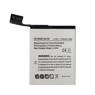 China Mobile phone 3.7V 1030mah lithium polymer for Apple iPod Touch 5th generation 5G rechargeable battery for sale