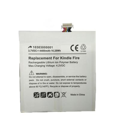 China Replacement Consumer Electronics 3.7V 4400mAh Tablet Battery For Kindle Fire 1 10303000001 for sale