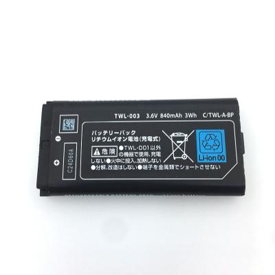 China Replacement Home Appliances twl003 Battery for Nintendo C/TWL-A-BP TWL-003 DSi NDSi NDSiL Game Console 3.6V 840mAh for sale