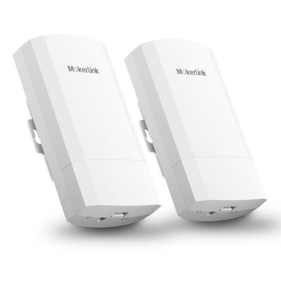 China MokerLink WiFi Outdoor Bridge, Wireless Outdoor CPE for PtP and PtMP transmission, 2.4GHz 300Mbps 1KM distance, with PoE adapter, for sale