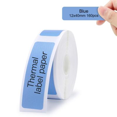 China Black and White Label Tape for D11/D110 The Maker, Self-Adhesive Sticker Paper Thermal Printer, Waterproof TearProof, Easy to Replace (Blue) for sale