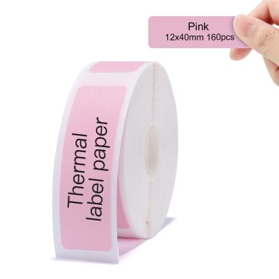 China Black and White Label Tape for D11/D110 The Maker, Self-Adhesive Sticker Paper Thermal Printer, Waterproof TearProof, Easy to Replace (Pink) for sale