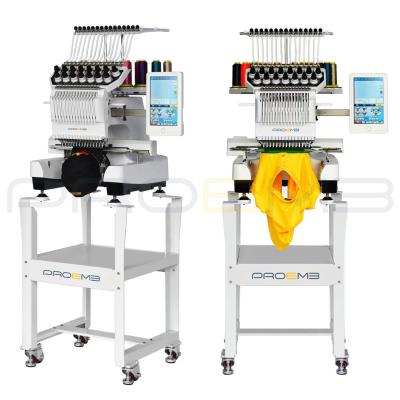 China Hot Sale Computerized Hat/T-shirt/flat/3D/sequin/cording/beading embroidery PROEMB embroidery machine for sale