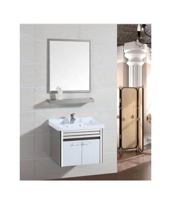 China Modern Factory Hangzhou Modern Bathroom Cabinet Stainless Steel Wall Mounted Bathroom Vanity In Promotion for sale