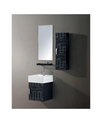 China Hot Sale Modern Small Wall Mount 410mm Stainless Steel Vanity Bathroom Sink Cabinet Modern With Cheap Price for sale