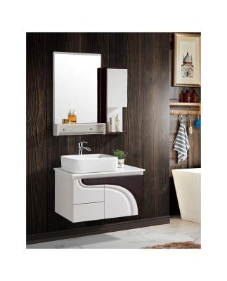 China Modern hotel cheap modern wall mounted pvc bathroom washbasin cabinet for sale for sale