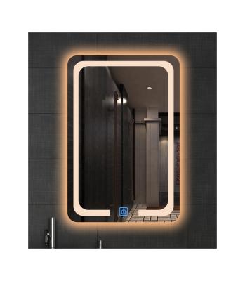 China Unique Design Magnifying Hot Sale 800*600mm Wall Mounted Fogproof Backlit Bathroom Led Mirror With Led Lights for sale