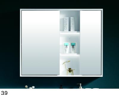 China Modern Design Magnifying Wall Mounted Makeup Smart Touch Sensor Bathroom Mirrored Cabinet With Led Light for sale