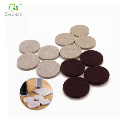 China Eco - Friendly Adhesive Round Chair Slip Felt Pad Protector Furniture Feet Floor Pad for sale