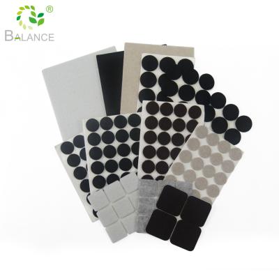 China Wholesale Adhesive Protective Felt Pads For Bar Stools Chairs Furniture Legs Glides for sale