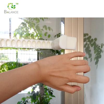 China ABS Plastic Baby Safety Door Lock Sliding Glass Window Lock With Adhesive for sale