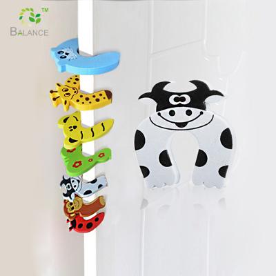 China Eco-Friendly Safety Products Baby Shape Child Safety Animal Door Guard , EVA Door Stopper for sale