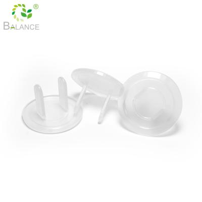 China White Clear Plastic Babyproof Socket Outlet Electric EU Outlet Cover Child Safe Protection for sale