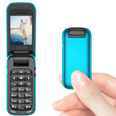 China Hot Selling 1.14 Inch Smallest MP3 Playback Mobile Phone BM60 Flip Open 2G Voice Magic Switch Without Camera Mini Mobile Phone for sale