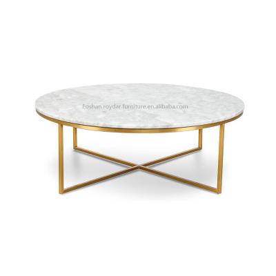 China Interior Design Adjustable Round Italian Luxury Industrial Coffee Table Rental Wedding Event Gold Stainless Steel (Size) for sale