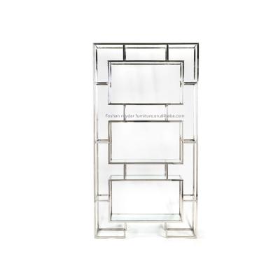 China Commercial Knockdown Stainless Steel Frame Bar Wall Shelves Wedding Decorations Sequence Backdrop Panels for sale