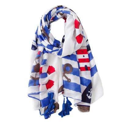 China New Retro Classic Scarf Printing Shawl Women Scarf Hijab Various Styles Cotton for sale