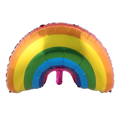 China Gift Toy Factory Direct Foil Cloud Rainbow Balloon Birthday Globo Arco Iris Children's Toys Colorful Multicolor Backdrop Decoration for sale